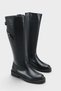 Women's Belt Buckle Detailed Casual Boots Lia Black