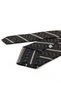 Black Copper Line Pattern Classic Tie with Handkerchief Kk13773 - 6