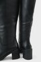 Women's fur detailed thick heeled boot jerote black - 5