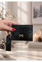 Women's Bow Detailed Hand Strap Card Holder