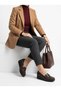 Artı-Artı001-7475-501-T Genuine Leather Orthopedic Women's Laceless Brown Roc Shoes - 2