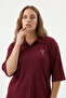 Bürümcük Fabric Brooch Detail Three Quarter Sleeve Top and Bottom Pants Set - 3