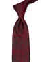 Claret Red Paisley Pattern Classic Tie with Handkerchief Kk13124 - 2