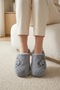 Women's Gray Teddy Bear Furry House Slippers Bynday01 - 3