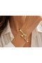 Curved Edges, Gold Color Asymmetric, Spiral Clamp Acr9801-2