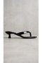 Women's Black Flip Flops Low Heel Patent Leather Slippers 4 cm Byndprstyb08 - 2