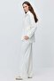 Women's Elastic Waist Wide Leg Knitted Trousers