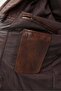 Men's Comfortable Fit Zippered Classic Collar Leather Coat - 6