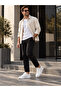 White Leather Men's Shoes - Easy-To-Clean Minimalist Comfortable Casual Sneaker Kb B2 - 5