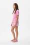 Girl's Striped Cotton Pajama Set - 4