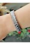 Balik Sirti Model Elastic Bracelet-Silver Color Acr8597