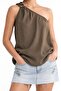 Mixray Asymmetrical Collar Accessory Detailed Top - 2