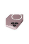 غطاء آيفون 12 برو من أبل مع جاك مغناطيسي آمن للعدسة من السيليكون - ذهبي وردي - 4