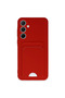 Samsung Galaxy A35 5g Case Kelvin Silicone with Business Card - Red