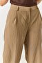 Mink Striped Fabric Textured Comfortable Cut Pocketed Trousers Suitable for Daily Use - 4
