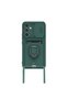 Samsung Galaxy A16 5g Case Zuma Silicone with Business Card and Ring - Green - 2