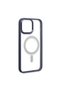 غطاء سيليكون مغناطيسي آمن لـ Apple iPhone 15 Pro Max - أزرق سييرا - 4
