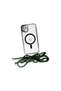 Apple iPhone 11 Case Divo Laser Strap Magsafe Cover - Dark Green - 4