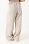 Ecru Tencel Fabric Wide-Legged Pants with Elastic Waist and Adjustable Detailing - 6