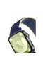 Huawei Fit 4 Mesh Hook and Loop Strap - Yellow-Navy Blue - 2