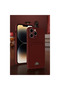 Apple iPhone 13 Pro Max Case Kelvin Silicone with Business Card Holder - Red - 2