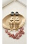 Gold Dangle Women's Earrings with Fish Figure |   Special Design - 2