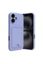 Apple iPhone 16 Case Kelvin Silicone with Business Card Holder - Lilac