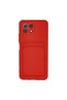 Xiaomi Mi 11 Case Kelvin Silicone with Business Card - Red