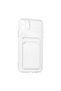 Apple iPhone 11 Pro Max Case Card Transparent Silicone - Transparent - 5