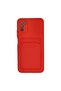 Xiaomi Pocophone M3 Case Kelvin Silicone with Business Card - Red