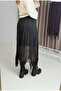 Black Tulle Fabric Comfortable Cut and Lined Skirt with Stone Detail Suitable for Daily Use - 4