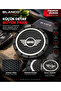 Cooper R55 R56 R57 R58 R59 R60 F54 F60 2-Piece Coasters with Black Logo 72mm - 2