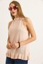 Powder Knitwear Soft Textured Halter Neck Regular Fit Ruffle Detailed Knitted Blouse - 2