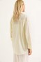 Yellow Stripe Patterned Woven Fabric Shirt Collar Relaxed Fit Button Detail Long Sleeve Shirt - 6