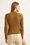 Taba Knitwear Knitted Crew Neck Long Sleeve Slim Fit Ribbed Textured Sweater - 4
