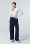 Navy Blue Premium Embroidered Adjustable Cuffed Baggy Sweatpants