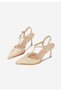 Pantofi slingback Evenia bej - 4