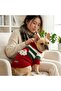 New Year's Sweater with Santa Claus and Stripes for Cat and Dog - 5