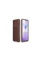 Vivo Y11S Case Auto Focus Carbon Cover - Brown