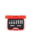 Six Corner Leather N Socket Set 10-Piece 1/2