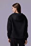 Defy's Women's Oversize Hooded Zipper Pocket Sweatshirt - 6