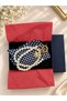 Pearl Necklace,Pearl Scarf Necklace,Scarf,Bag Scarf,Bag Charm,Multi-Purpose Accessory,Choker,Jewelry,Necktie,Star-Shaped - 7