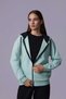 Defy's Women's Oversize Hooded Zipper Pocket Sweatshirt - 4