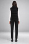 Women's Nova Fabric Stand-Up Collar Water- and Windproof Lined Puffer Black Vest - 5