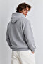 Jepsen Gray Hooded Embroidered Fleece-Lined Standard Fit Men's Sweatshirt - 3