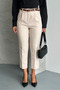 Belted Trousers with Pencil Pockets and Back Pocket Detail - 8