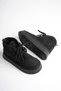 Women's Winter Fur Black Thick Soled Suede Boots&Booties - 6