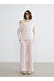 Two Mt Shop Quality Xside Pink Interlock Plain Standard & Regular Women's Sweatpants