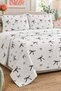 Black Bow Patterned Printed Double Printed Pique (200X220 cm) - 8