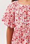 Girl's Flower Patterned Dress - 6